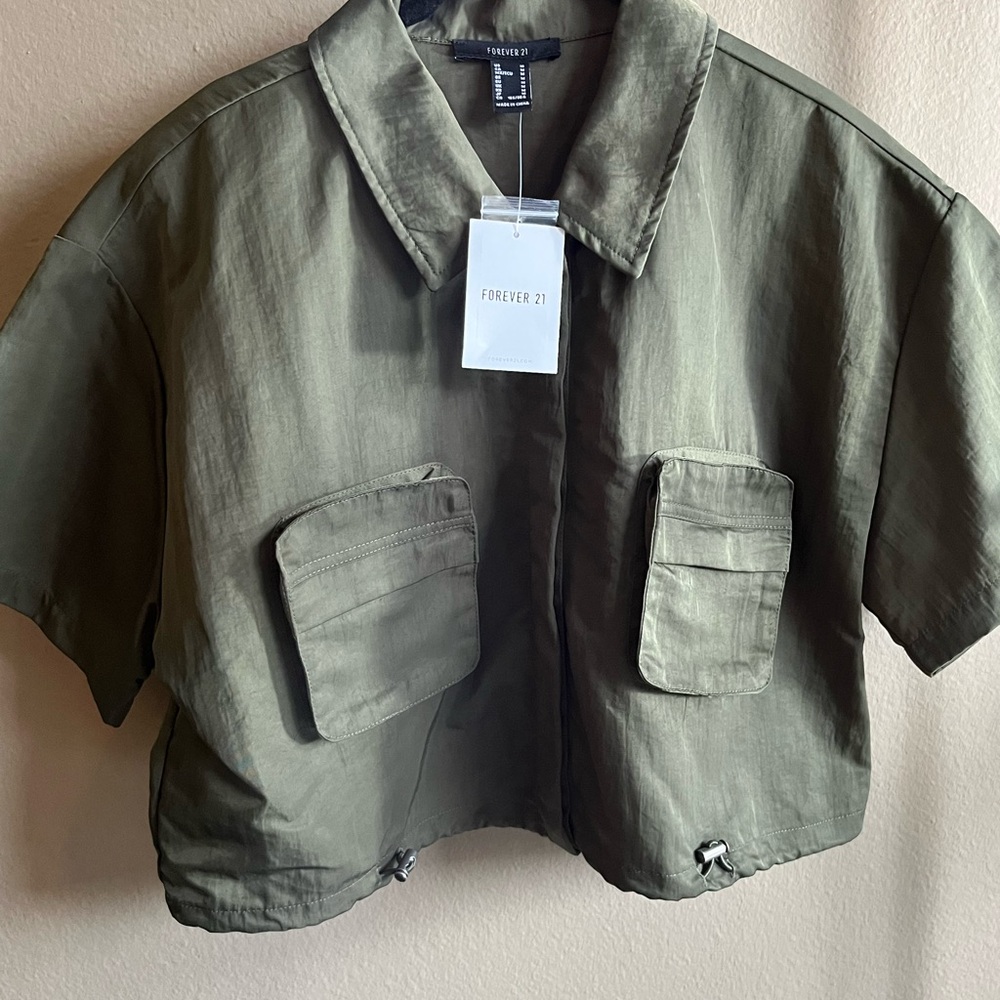 Forever 21 Khaki Green Outerwear NWT